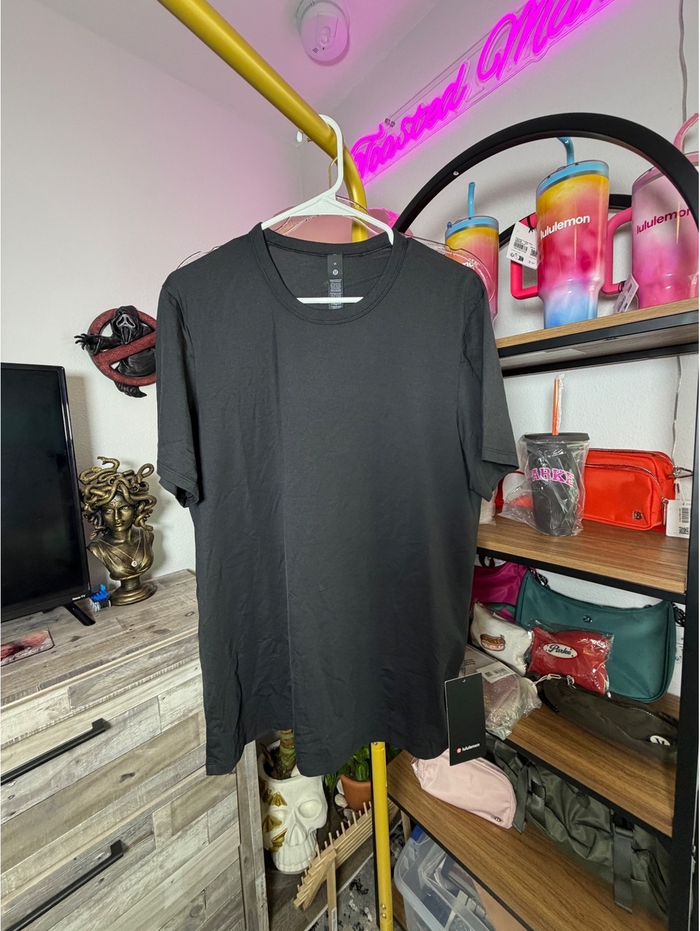 NWT Lululemon Men’s Fundamental T Black Crew Neck T-Shirt - Size M